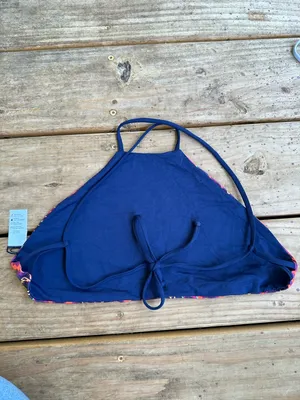 NWOT L*Space Liberty Luna Fleur high neck bikini top thumbnail 3