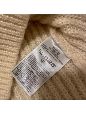 Banana Republic Cream Italian Yarn Knit Sweater XS thumbnail 4
