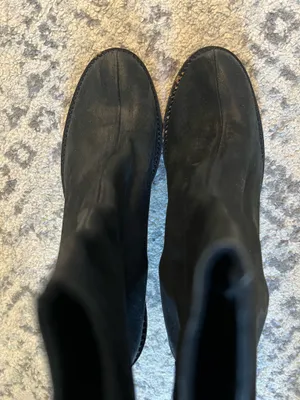 Free People Black Leather Ankle Boots thumbnail 8