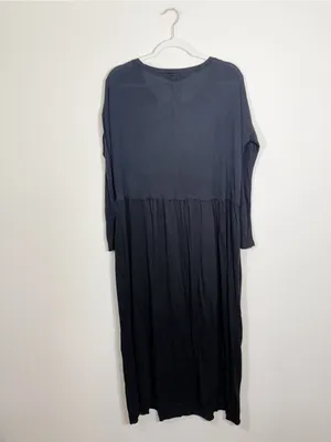 Free People Beach Cameron Oversized Jersey Maxi Dress Black Size XS thumbnail 3