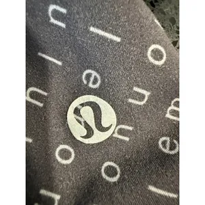 Lululemon Wunder Train High-Rise Tight 25 Logo‎ Script Black Grey Womens Size 6 thumbnail 4