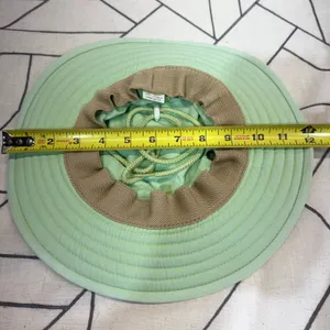 FADED Sloggers Sun Hat OS Mint‎ Green Cotton Wide Brim Chin Strap Gardening thumbnail 10