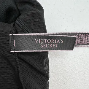 Victoria's Secret L Large Bralette Wireless Lightly Lined Bra Black Strappy Back thumbnail 7