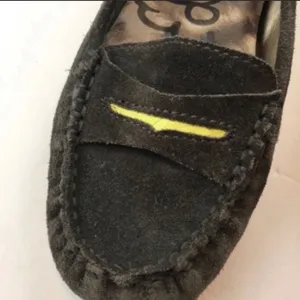 Sam Edelman Size 7.5 Grey‎ Jones Leather Rubber Sole Loafer thumbnail 4