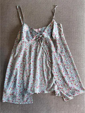 Vintage Victoria’s Secret Silk Wrap Top thumbnail 1