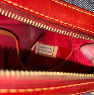 Dooney & Bourke Graffiti Denim Shoulder Bag RARE HTF! thumbnail 9