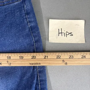 Flamingals Cargo Jeans Women Size XL Blue Denim Streetwear Straight Leg 90s Vibe thumbnail 10