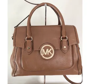 Margo Tan Leather Satchel Bag thumbnail 3