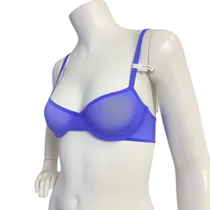 Aerie Smoothez Microfiber Unlined Balconette Bra Purple 32C‎ Underwire NWT thumbnail 2