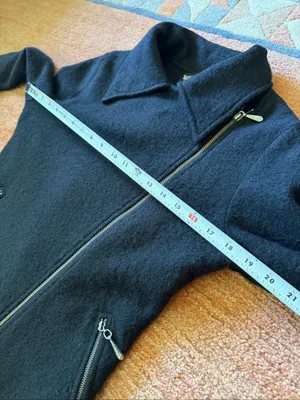 Harley-Davidson Women’s S 100% Wool Black Moto Jacket Embroidered Vintage 2005 thumbnail 5