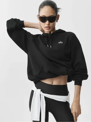 Alo Yoga Black Accolade Hoodie size M thumbnail 1