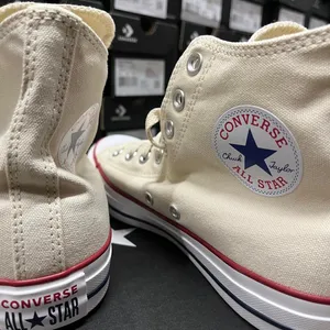 Converse Women's Cream and White Trainers thumbnail 5
