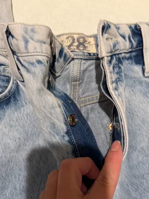 We The Free People 28 Jeans Tapered Baggy Boyfriend Purple Rock Distressed NWT thumbnail 7