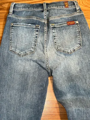 7 for all mankind Classic Blue Straight-Leg Jeans thumbnail 4