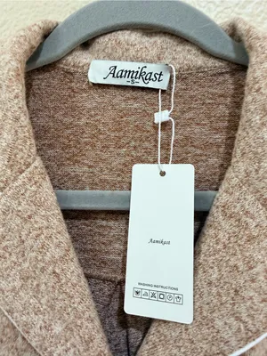 NWT Aamikast Pajama Top Only Womens Size S Brown Heathered Long Sleeve Button Up thumbnail 3