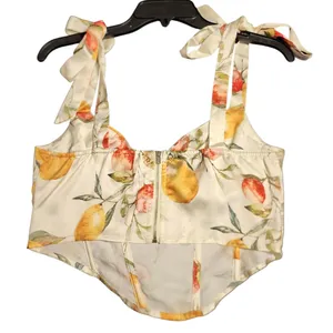 Cider Floral Halter Top Size Medium thumbnail 2