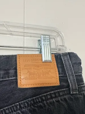 Levi’s Dad Jeans Women’s 29 Black High Rise Straight Leg 100% Cotton thumbnail 5