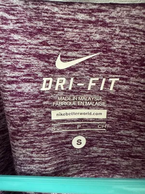 Nike Dri-FIT‎ Purple Heather Half Zip Pullover Small thumbnail 2