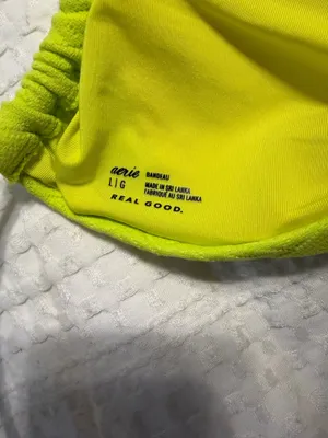Aerie Lime Green Bandeau Bikini Top thumbnail 3