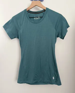 Smartwool Small Merino 150 Short Sleeve Tee Teal Hike Outdoor thumbnail 1