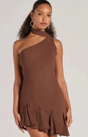Scarf neck mini dress Windsor  thumbnail 1