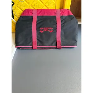 Trader Joe's Reusable Tote Bag Black and Red thumbnail 2
