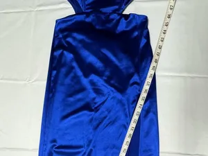 Lucy‎ in the Sky Satin Cutout Corset Maxi in Blue - Size S - NEW Without Tag. thumbnail 10