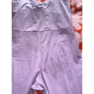 Girlfriend collective purple romper thumbnail 6