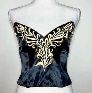 Vintage Natori Golden Goddess Bustier thumbnail 1