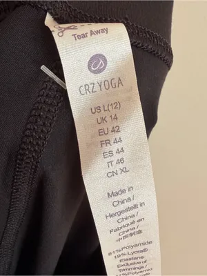 NWT CRZ YOGA Butterluxe High Waisted Capri Leggings Pockets Black Large L thumbnail 5