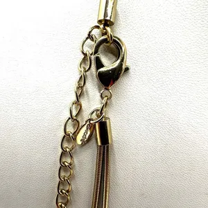 Chico’s gold tone washer beads double strand long necklace thumbnail 6