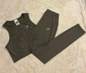 GYMSHARK Workout Set — Olive Green | S thumbnail 1