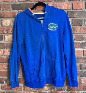 E5 College Classics womens Florida Gators full zip sequins jacket blue L Size L thumbnail 1