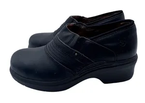 Ariat Steel Toe Leather Safety Work Clogs Slip On Black Women's 7.5B thumbnail 1