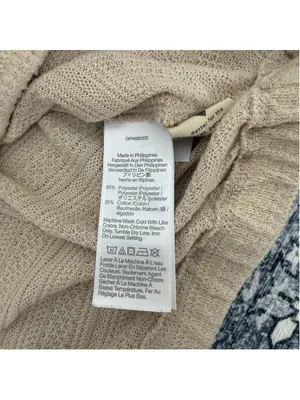 Madewell Ruffle Collared Crop Top in Wet Sand - Size S thumbnail 8