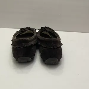 KENNETH‎ COLE REACTION Brown Suede Sherpa Comfort Flat Slipper Shoe Womens 8 thumbnail 4