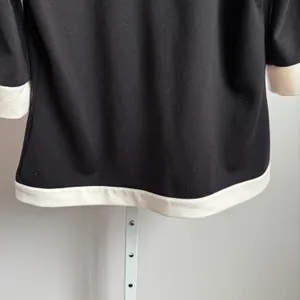 Covington sz M black white open button cardigan‎ thumbnail 9
