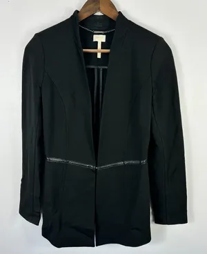 Laundry Shelli Segal Blazer Womens 4 Black‎ Tailored Quiet Luxury Office Chic thumbnail 1
