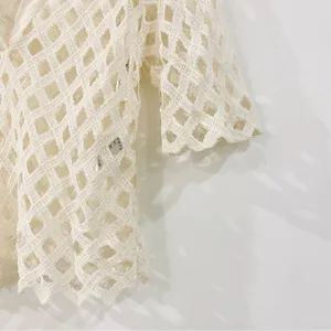 Sandro V-neck pattern lace top thumbnail 7