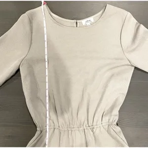 Wilfred Aritzia Romper Women's Sz Small Gray Pockets Long Sleeve Preppy Summer thumbnail 4