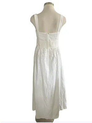 Lilly Pulitzer white cotton eyelet midi dress. Size 8 thumbnail 5