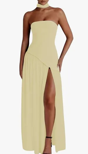 BRAND NEW maxi yellow dress Size 0 thumbnail 1