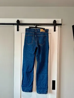 DALA Alley High Rise Straight Leg Jeans Flat Blue 31 thumbnail 2