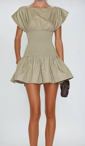 Tan Mini Dress Size XS thumbnail 1