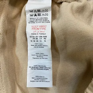 Nasty Gal‎ Twill Running Shorts 100% Cotton NWT Neutral Tan Size L Beach Vacay thumbnail 8