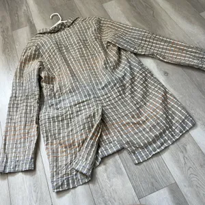 Free People Blazer Jacket NWT cotton plaid better together womens Brown (large) thumbnail 6