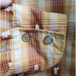 Western Plaid Shirt Long Sleeve Snap Button Cowboy Rodeo Style Size‎ XL thumbnail 4