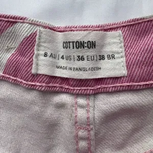 Cotton On Pink and White Swirly Loose Straight Jeans 4 thumbnail 7