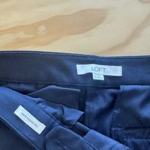 Loft Curvy The Riviera‎ Slim Ankle Dress Pants Slim Leg Stretch Trousers 6 Navy thumbnail 6