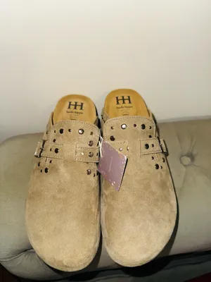 Haute Hippie women’s Flavia studded buckle clogs size 8.5 tan thumbnail 2